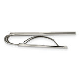 Chisel Stainless Steel Polished with Black and Red Carbon Fiber Inlay Money Clip